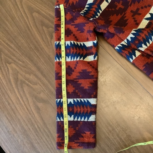 Vintage-Inspired Hooded Knit Jacket – Southwest Aztec Pattern (Medium) - Picture 9 of 10